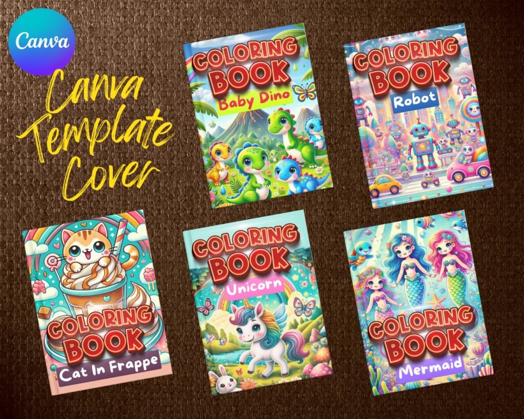 Coloring Book Hack Web Image - Cover Canva template